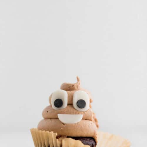 Poop Emoji CupCakes - One Sarcastic Baker