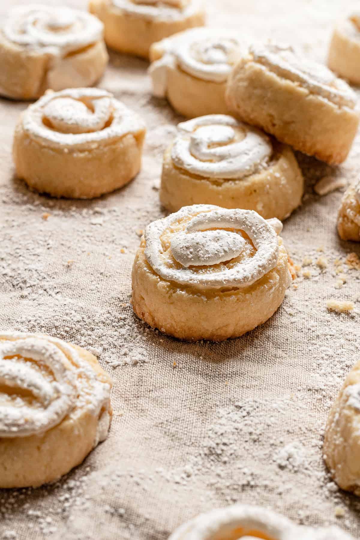 Butter Meringue Cookies Buttery dough filled with sweet smooth meringue.