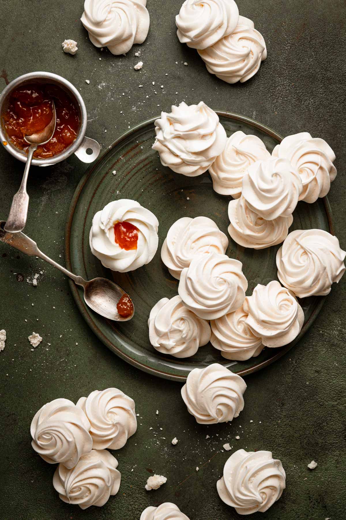 Almond meringue cookies.