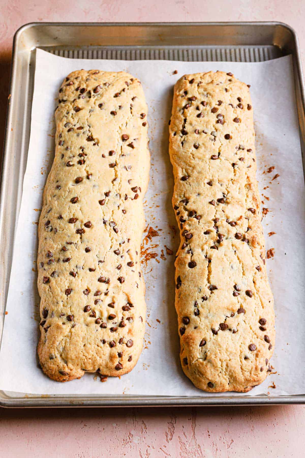 Mandel bread loaf, first bake.