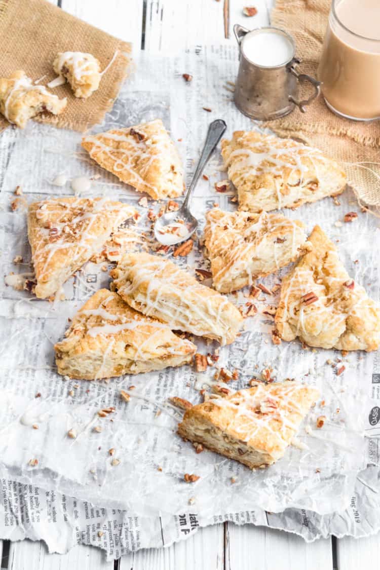 candied ginger pecan scones