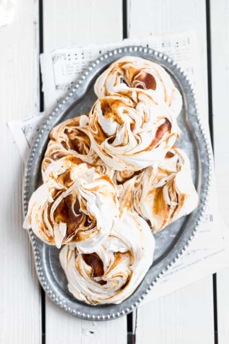 pumpkin butter pavlovas