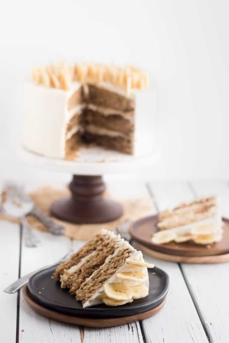 espresso banana-scotch layer cake