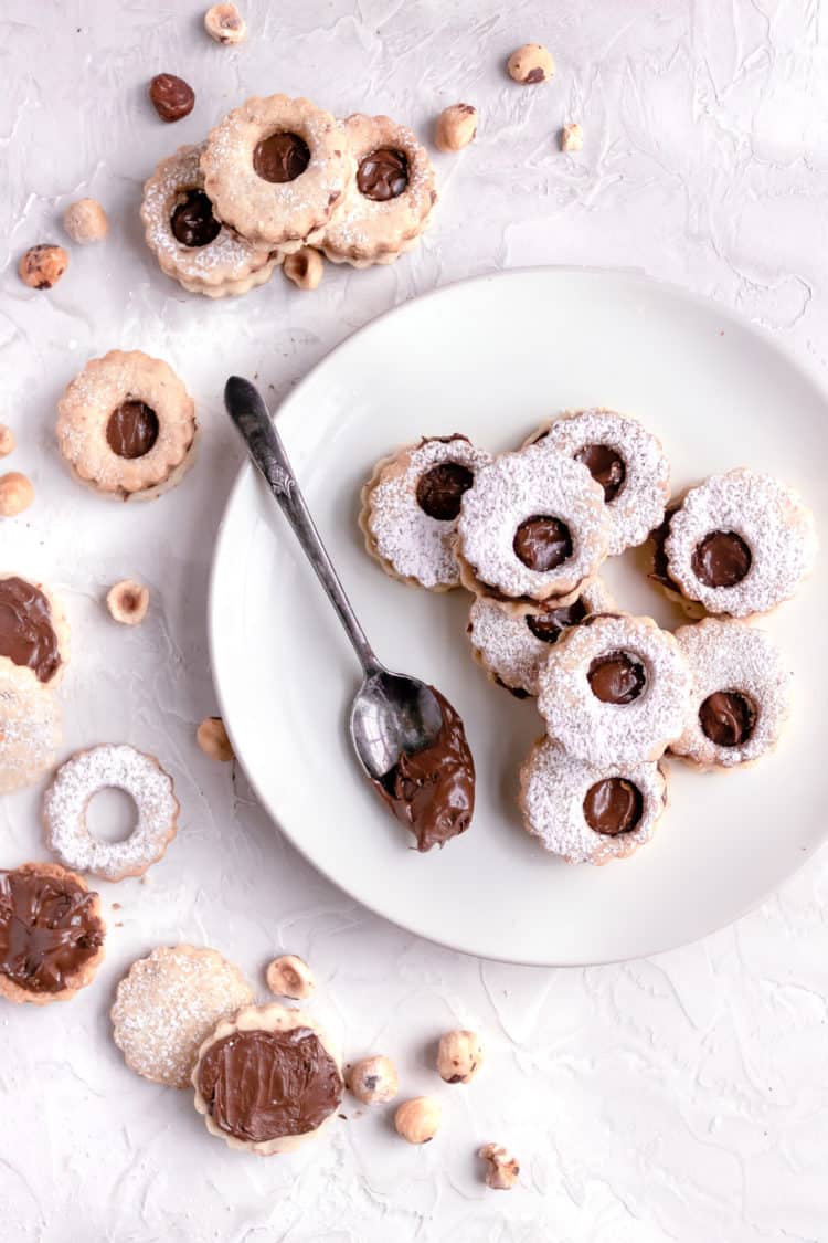 hazelnut shortbread cookies