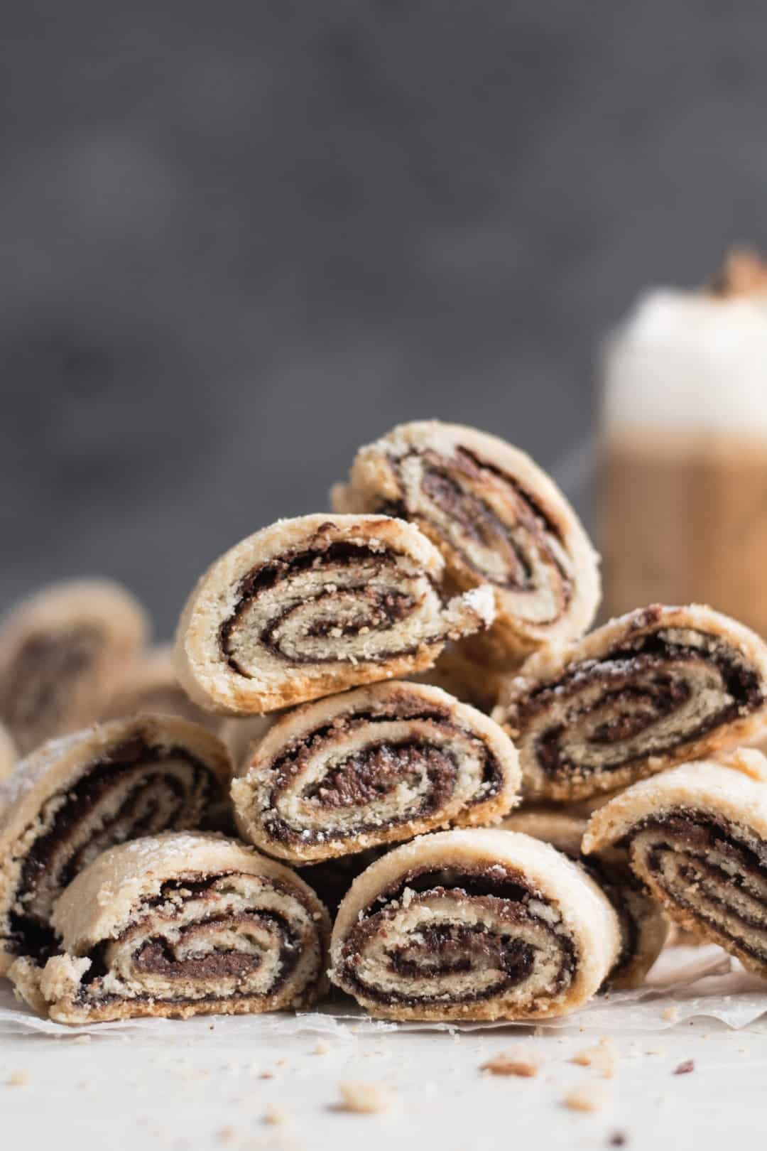 Chocolate Rolled Cookies Tender and flaky choclate cookie