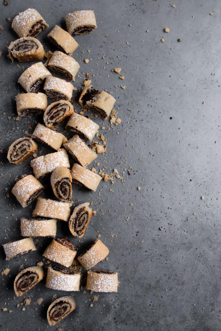 chocolate rolled cookies