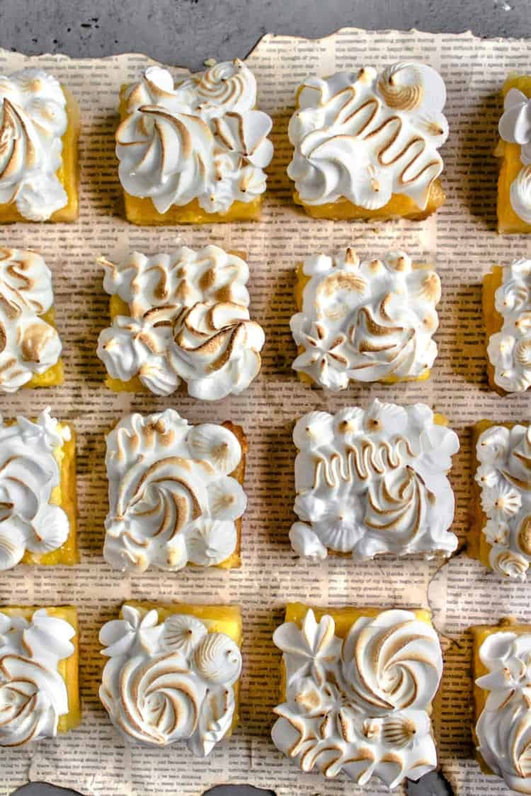 lemon meringue bars