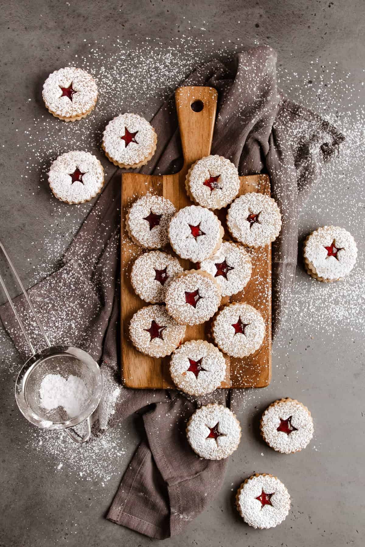 Cake Crumbs Linzer Cookies