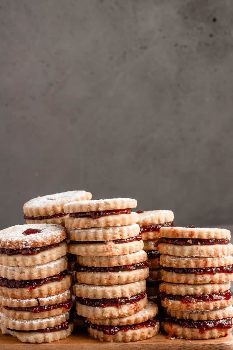 cake crumbs linzer cookies