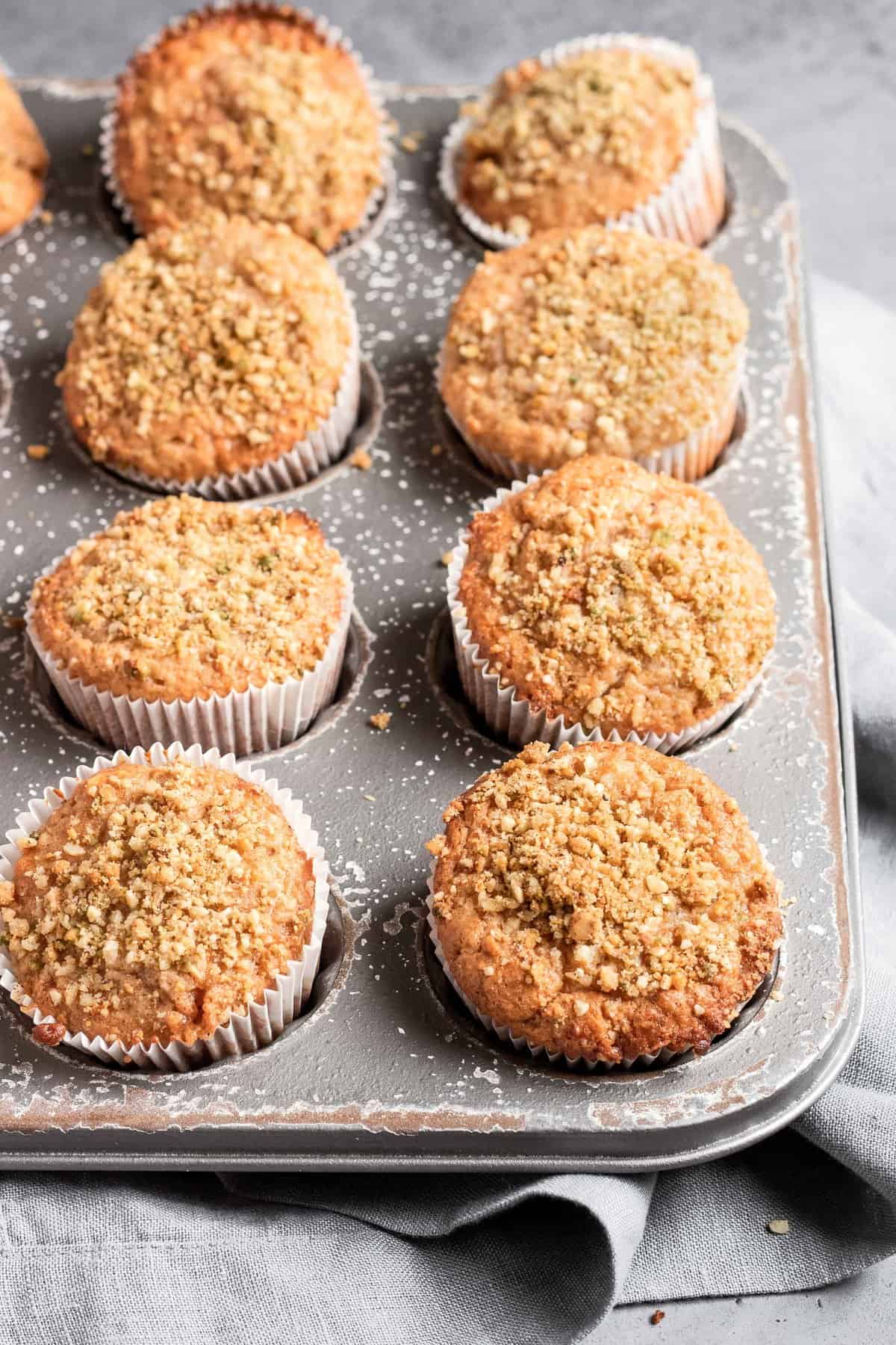 Honey Orange Blossom Baklava Muffins