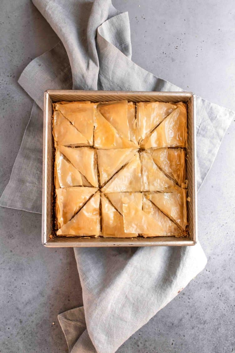 honey orange blossom baklava