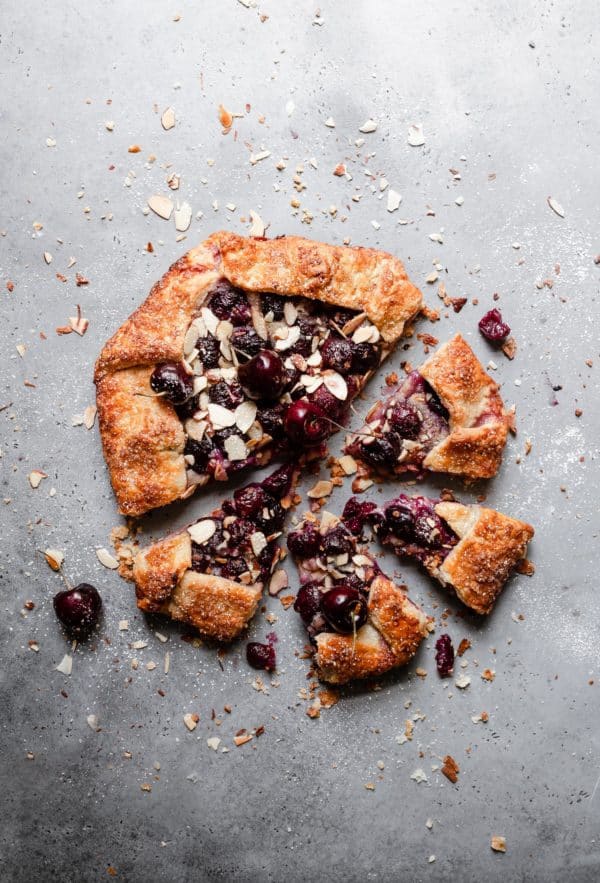 Cherry Galette aflaky and tender crust layered with sweet Cheery filling.