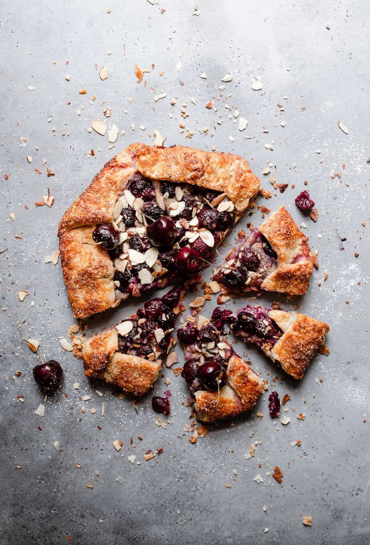  Cherry Galette layered with almond paste and topped with sweet Cheery filling