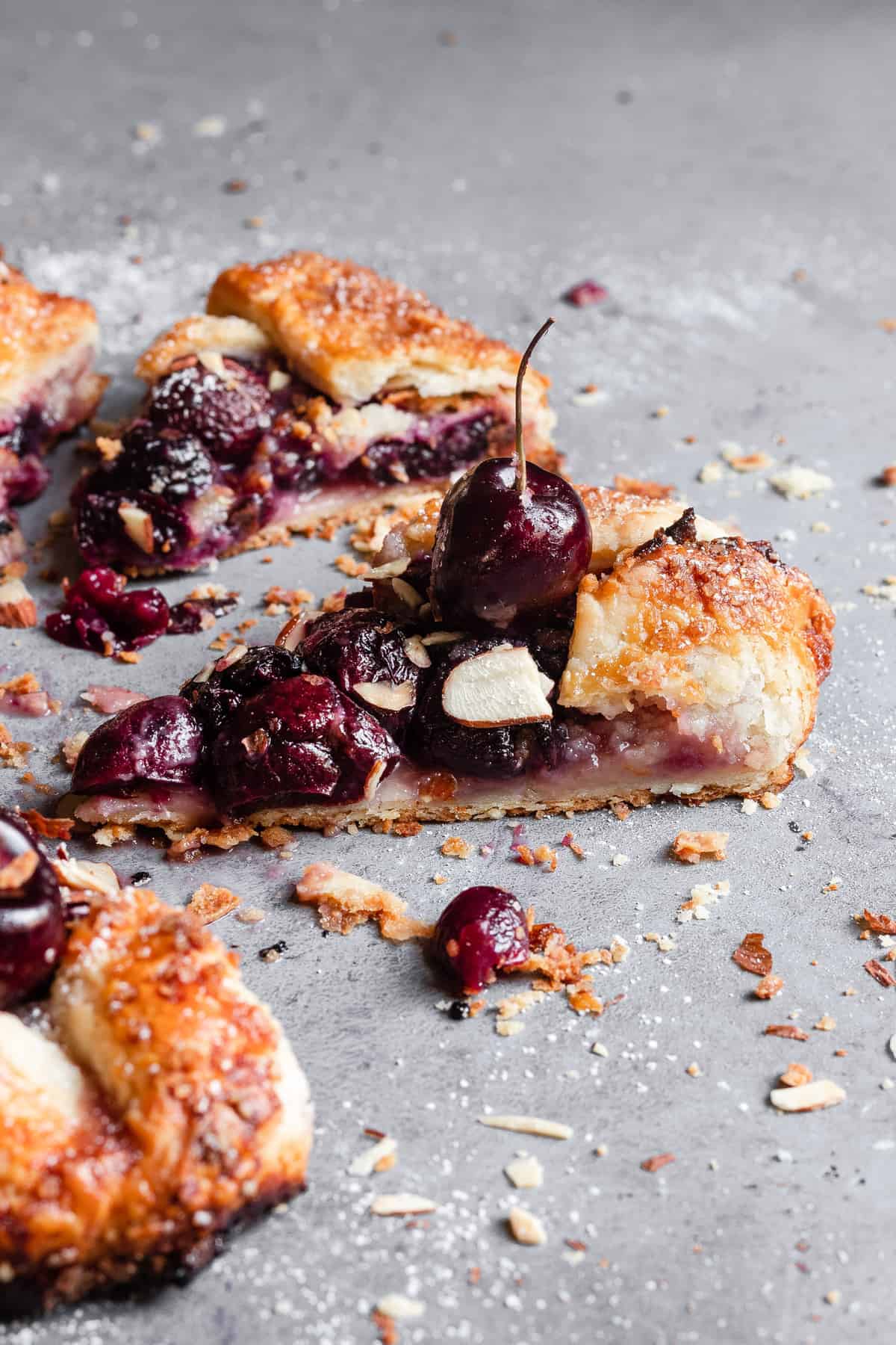  Cherry Galette layered with almond paste and topped with sweet Cheery filling