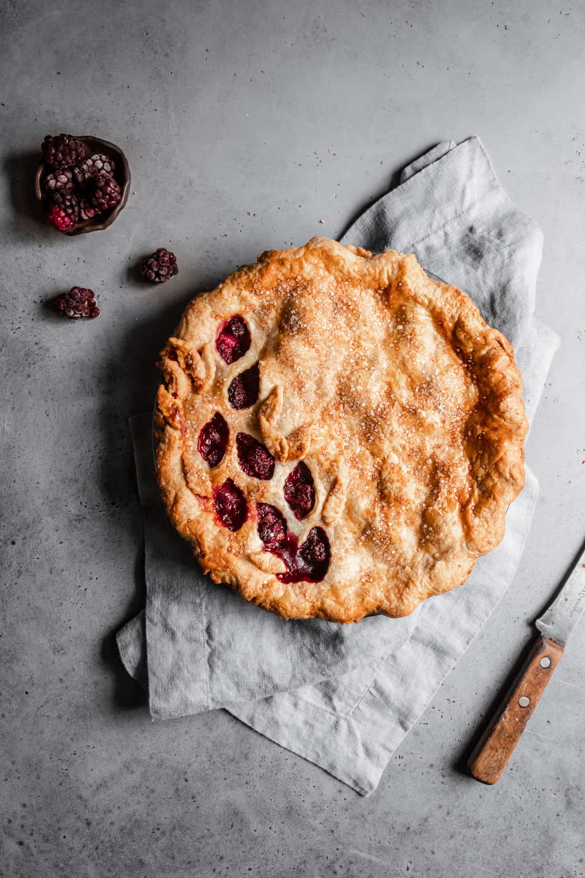 Blackberry ginger pie recipe