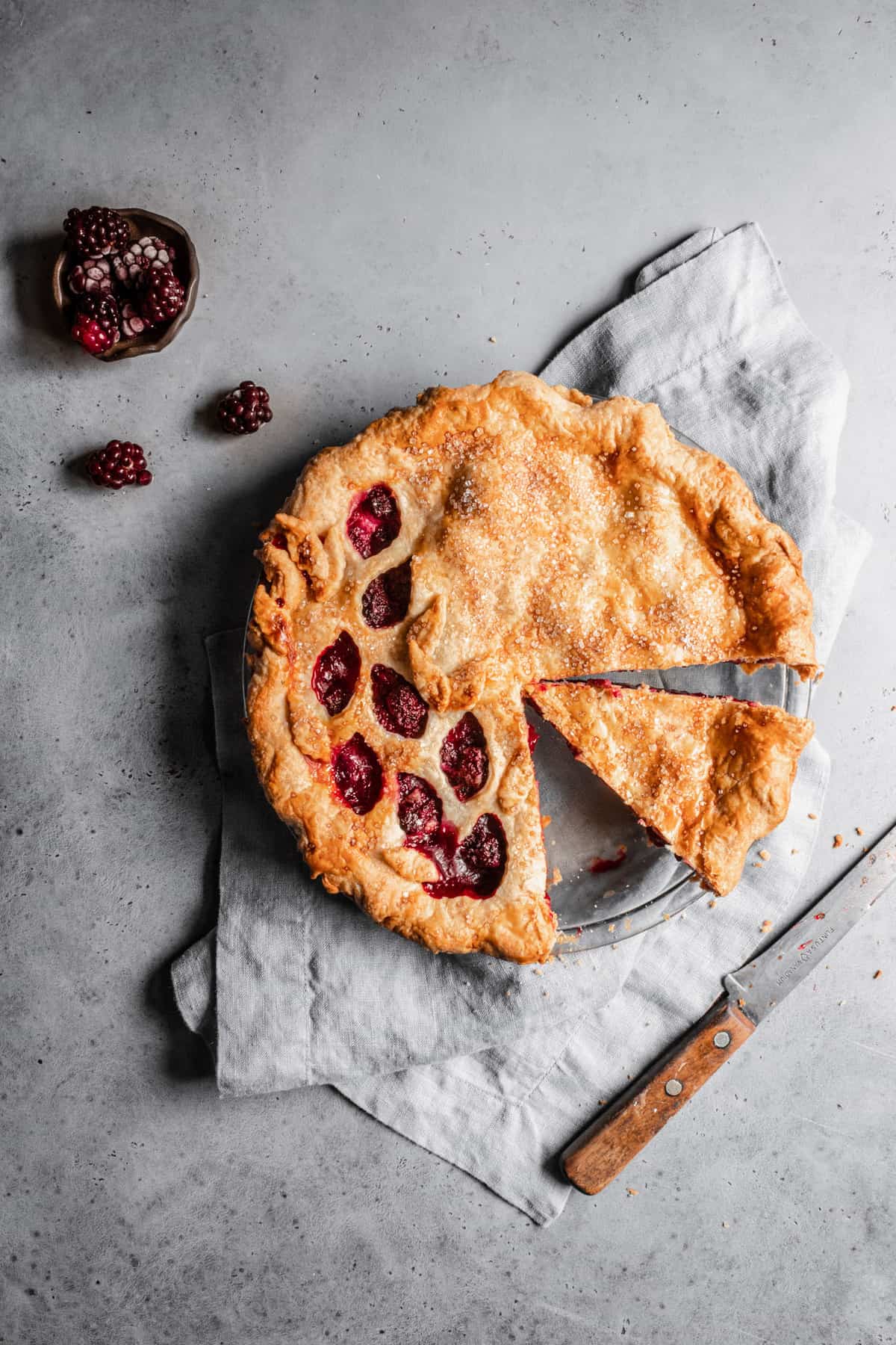 Blackberry ginger pie recipe