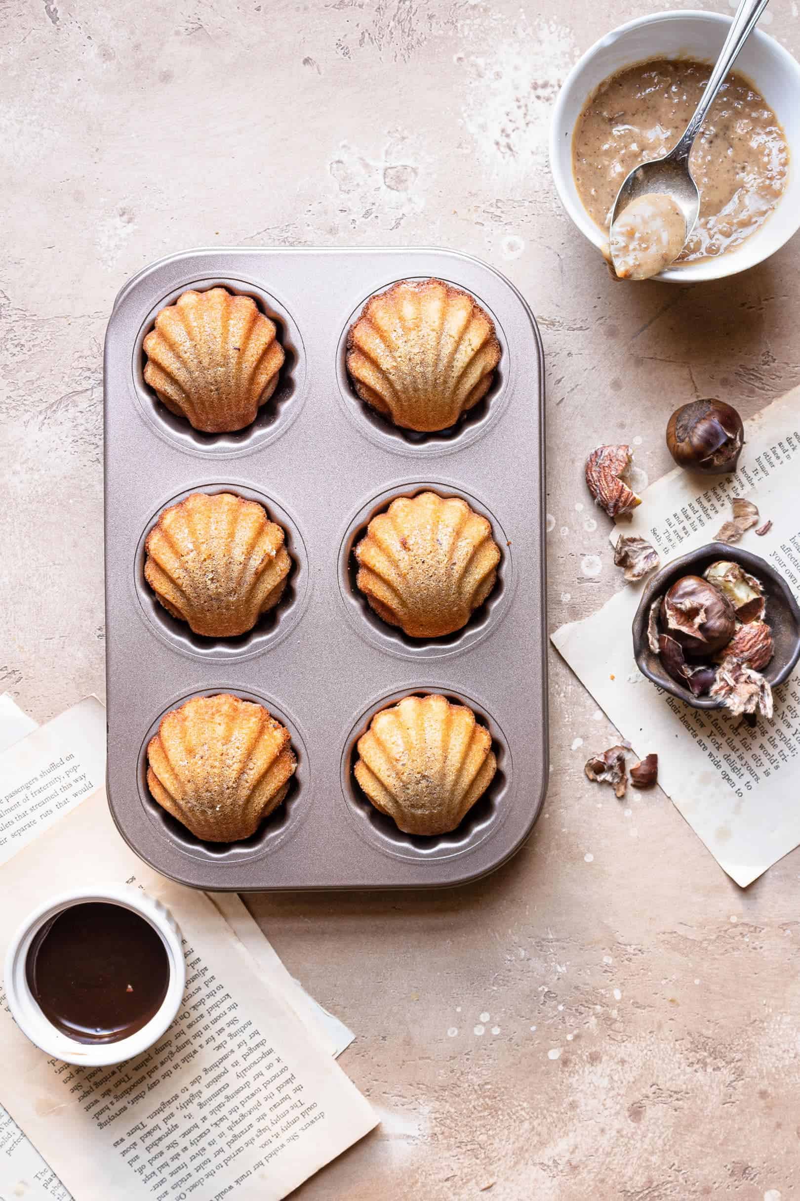 Chestnut Madeleines recipe 