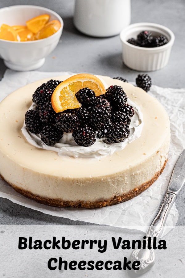 Blackberry Vanilla Cheesecake