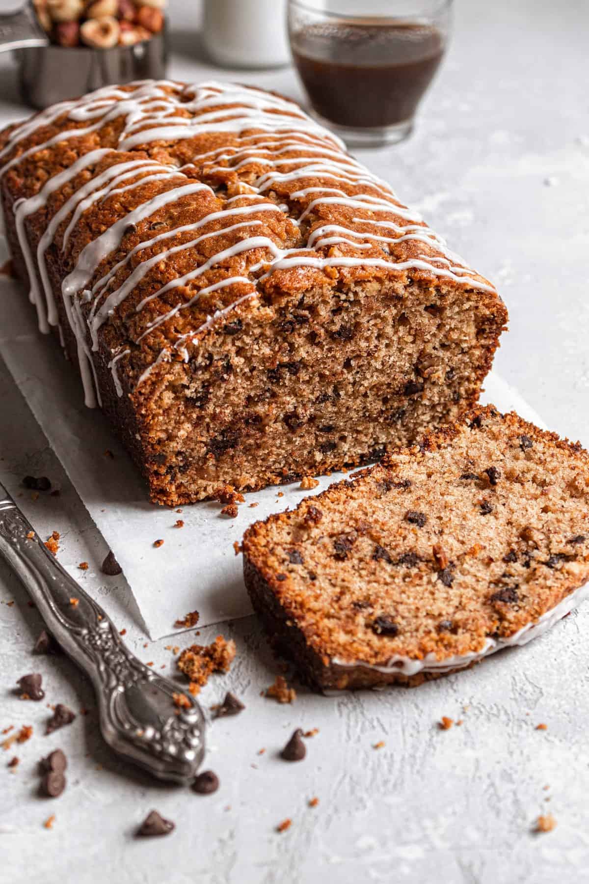 Chocolate chips hazelnut bread recipe