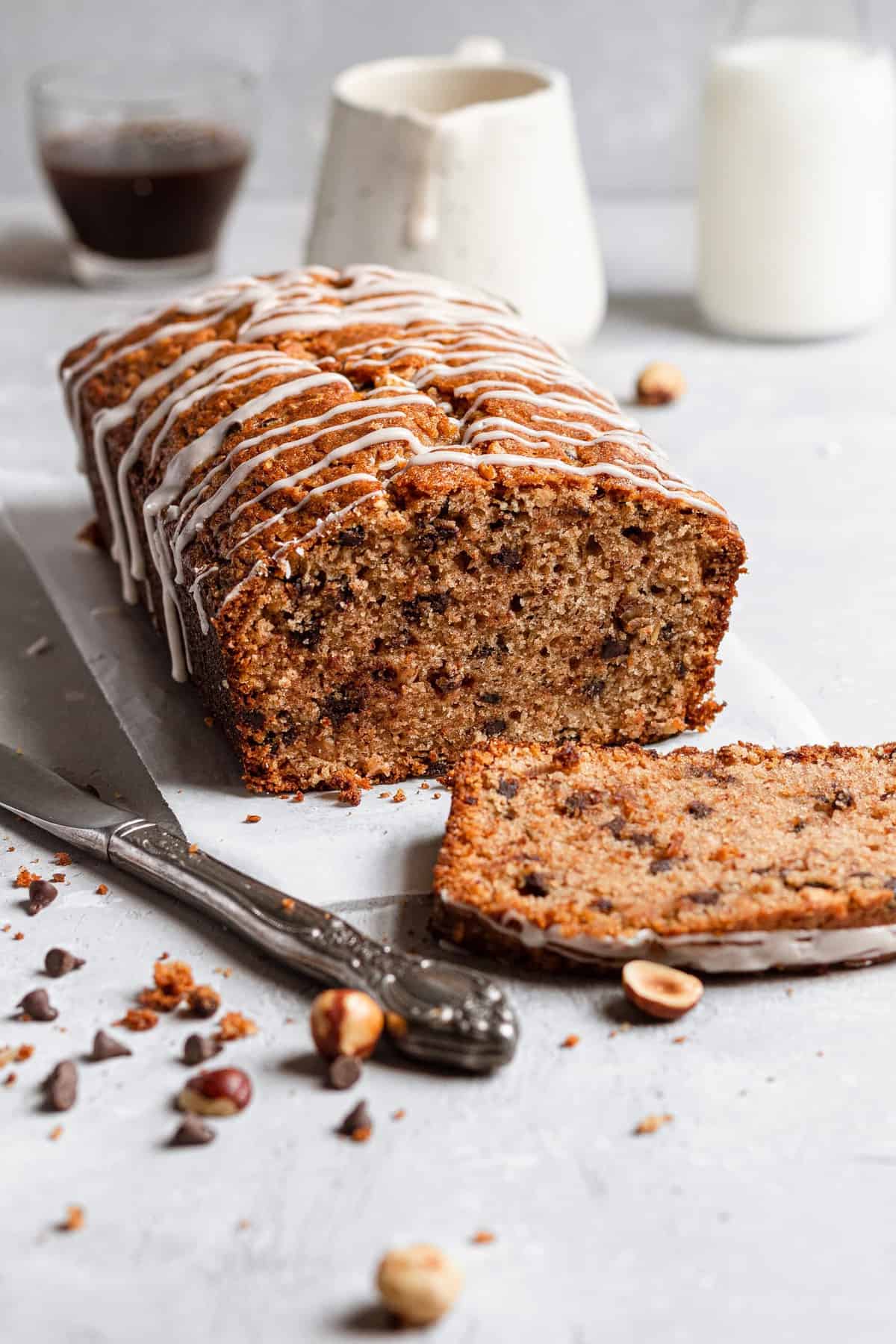 Chocolate chips hazelnut bread recipe