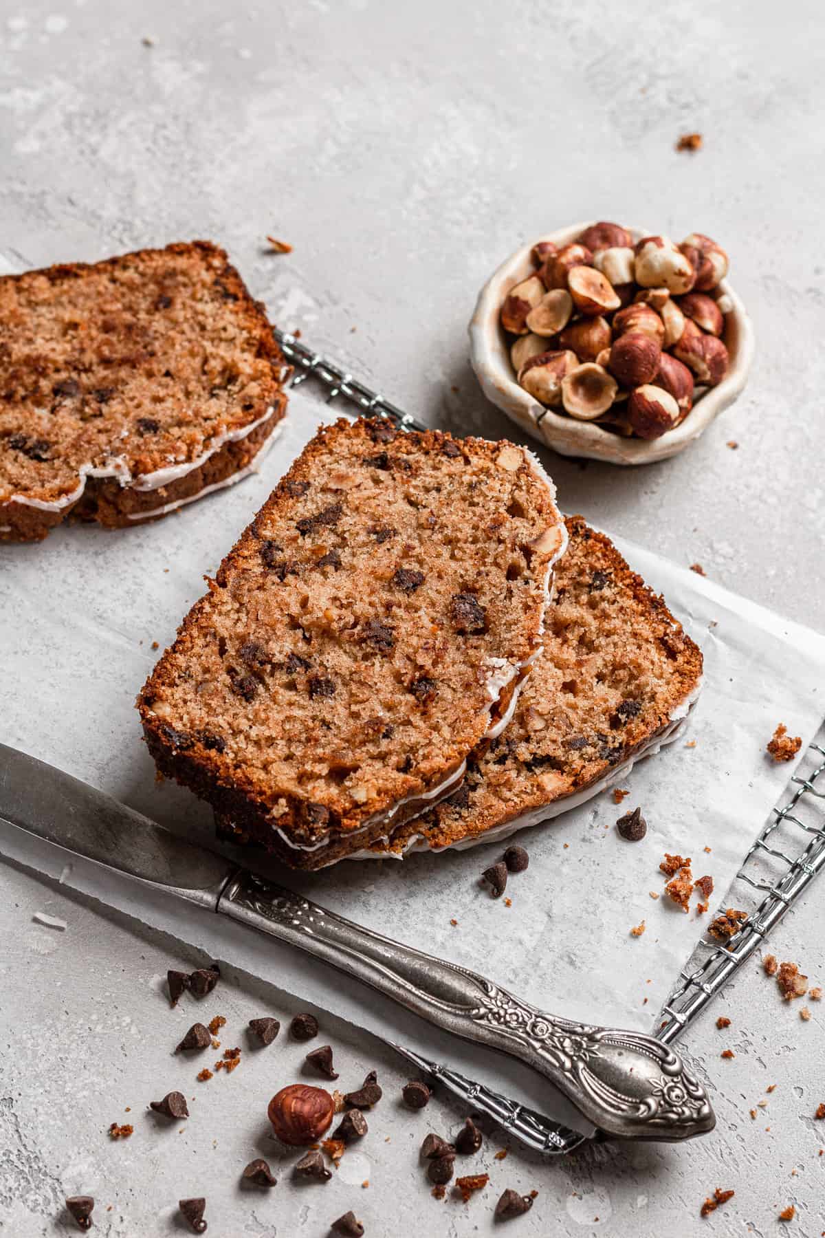 Chocolate chips hazelnut bread recipe