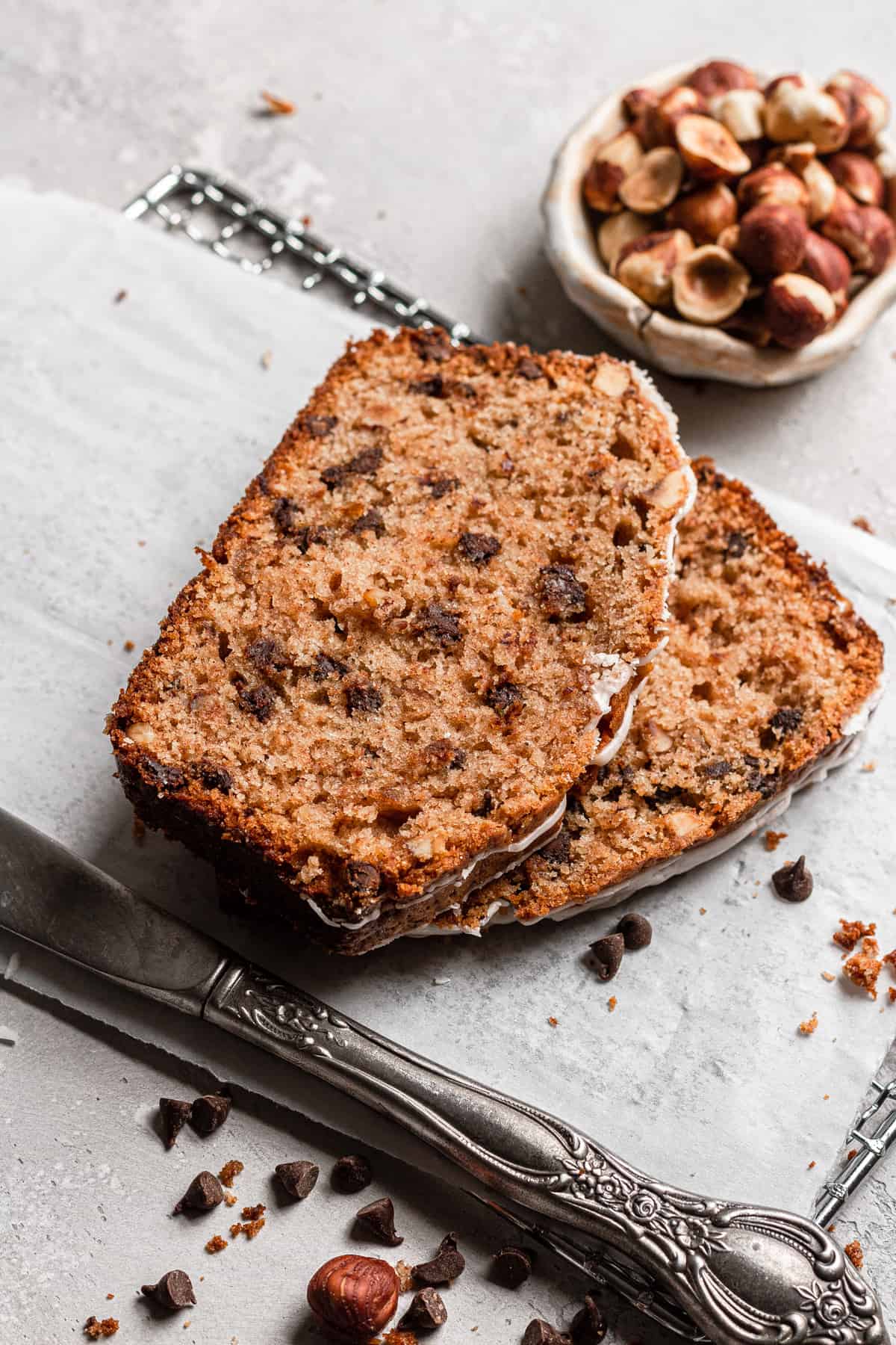 Chocolate chips hazelnut bread recipe