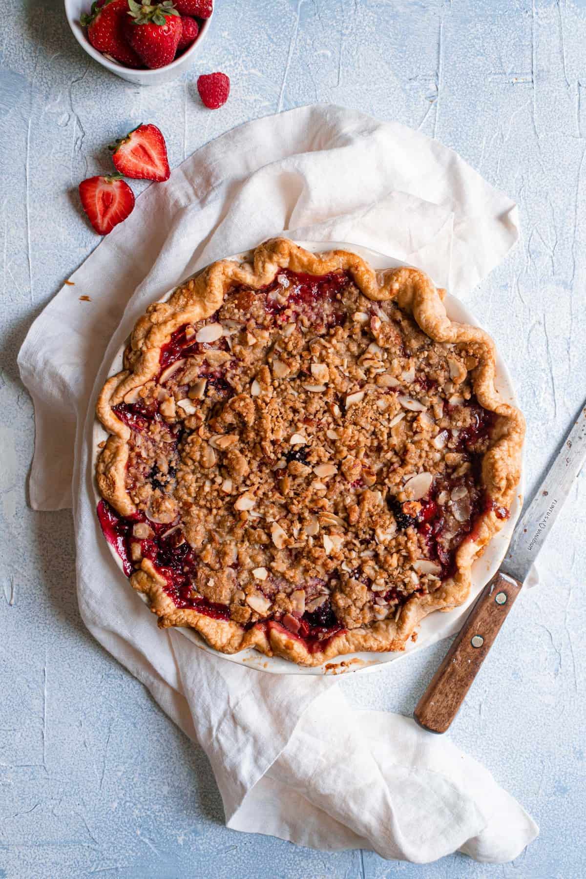 Very Berry Pie with Streusel