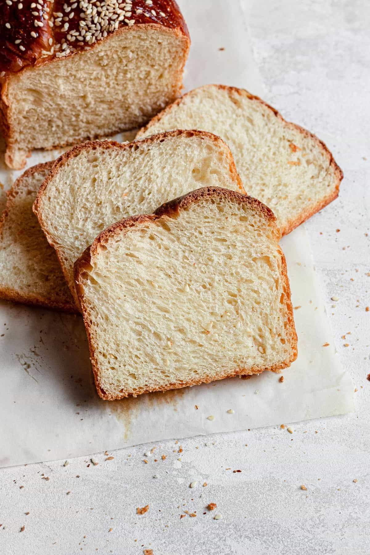 Basic challah bread loaf recipe