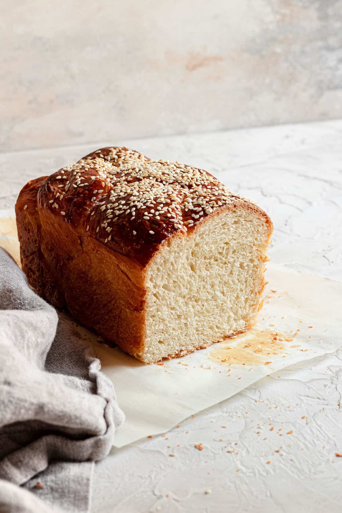Basic challah bread loaf recipe