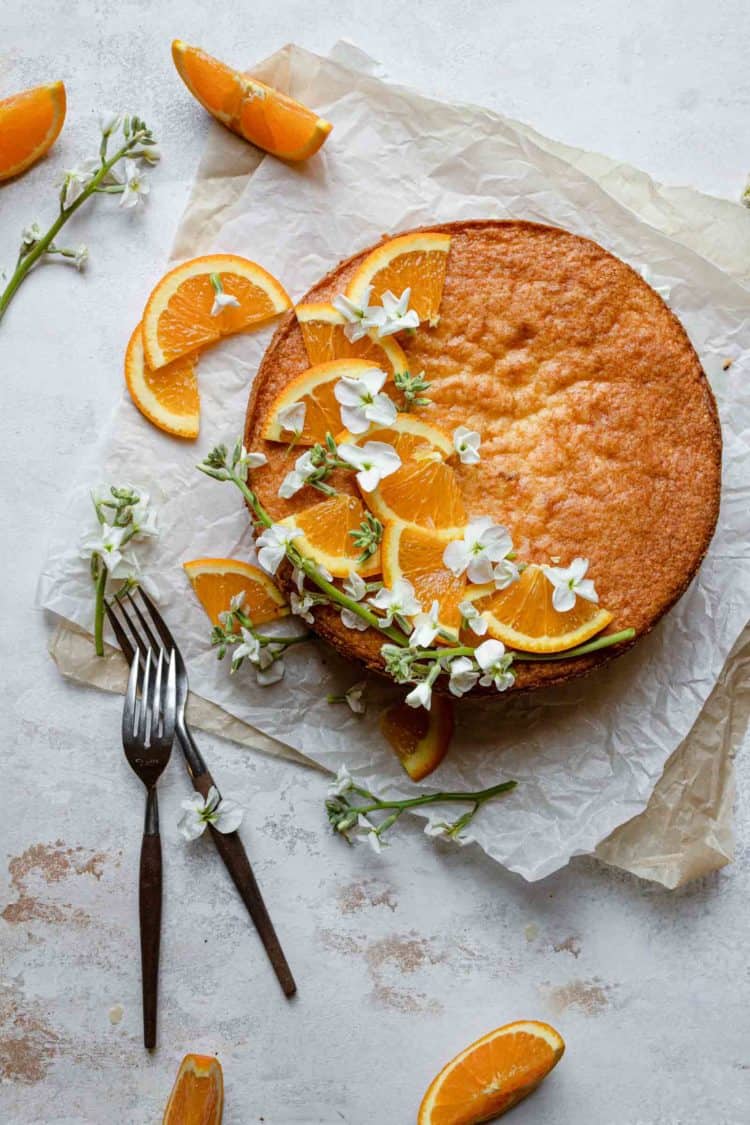 Orange Cream Cheese Cake a tender, soft, and loaded with orange flavor.
