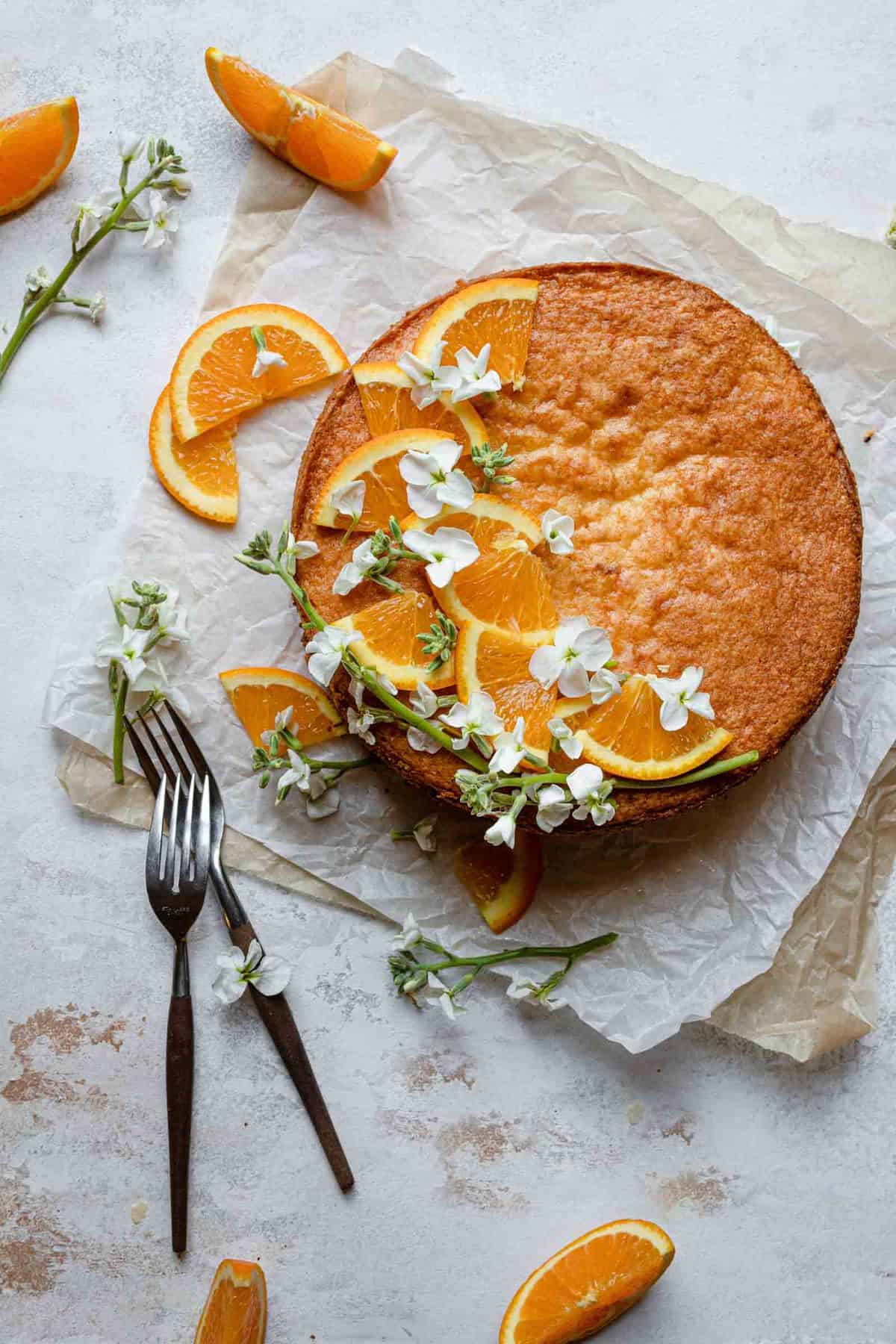 Orange Cream Cheese Cake recipe 