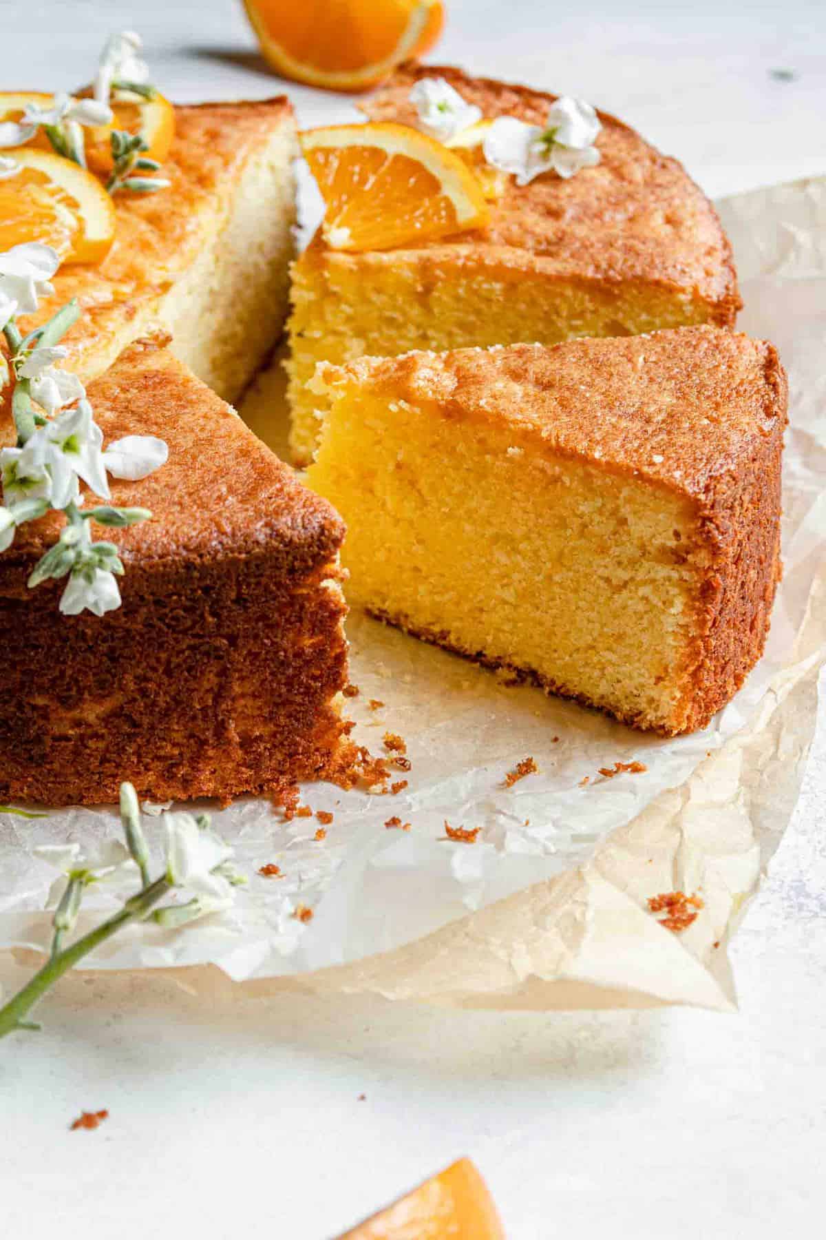 Orange Cream Cheese Cake recipe 