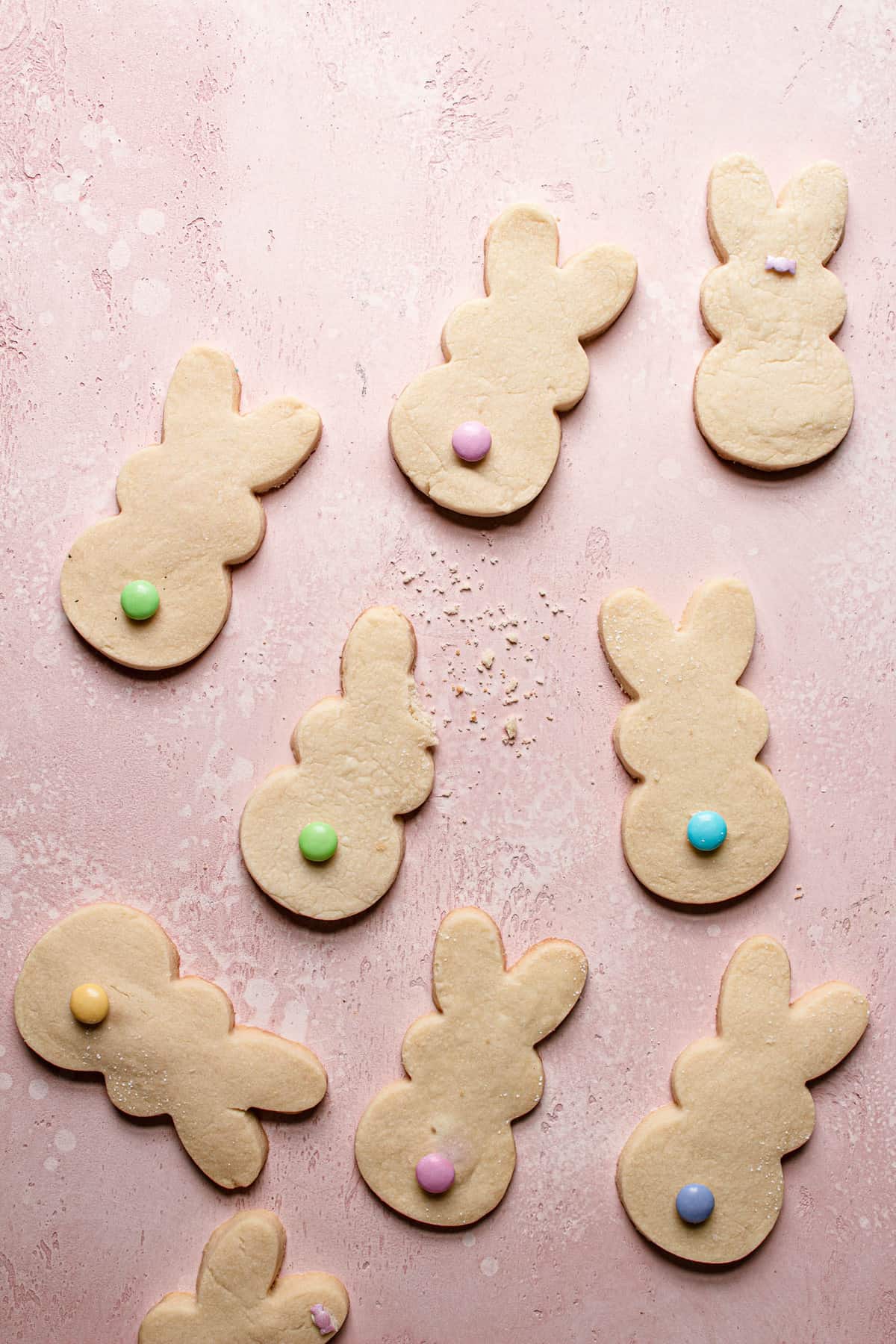 Easter bunny cookies are simple and easy shortbread cookies.
