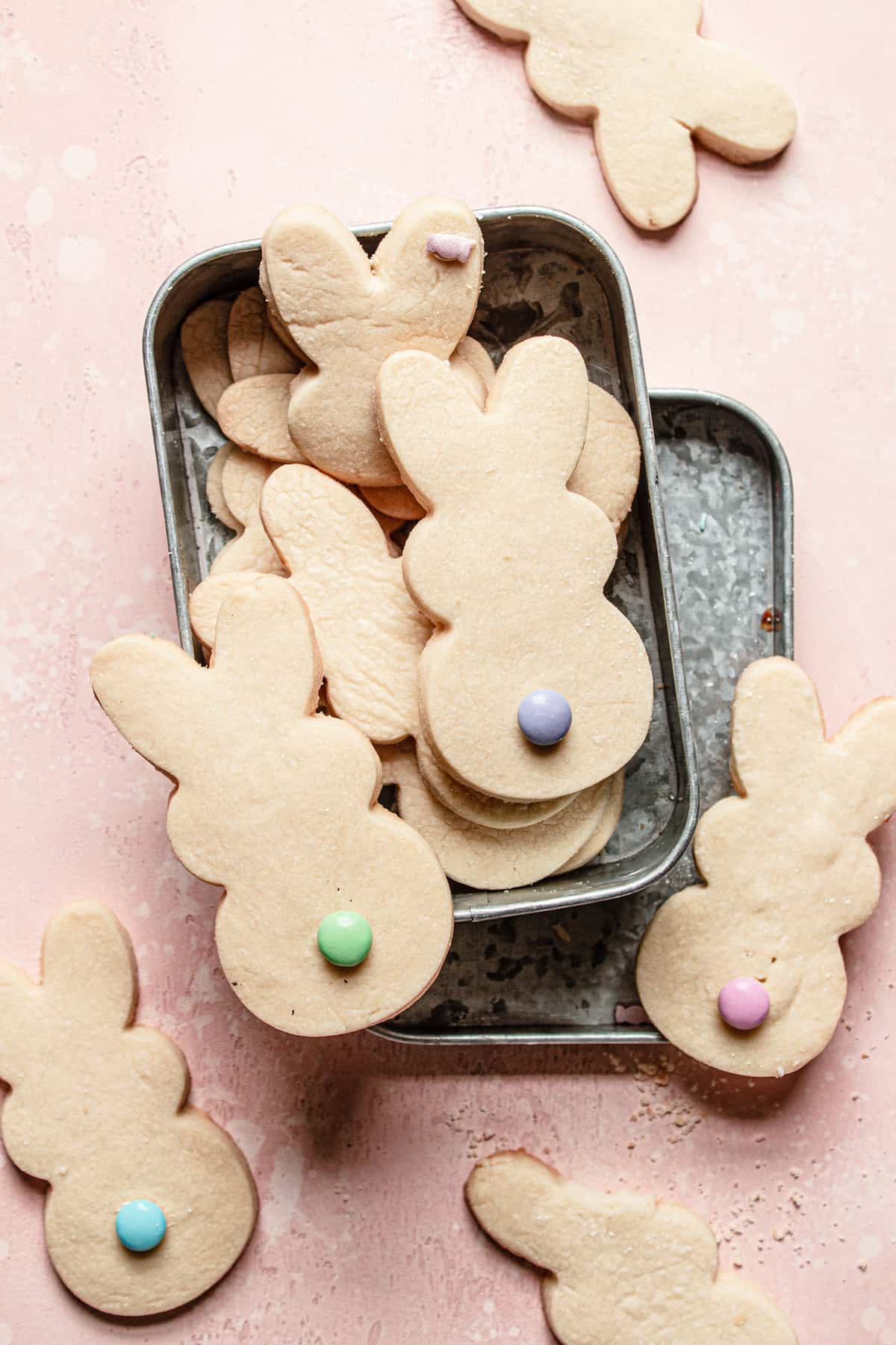 Easter bunny shortbread cookies recipe