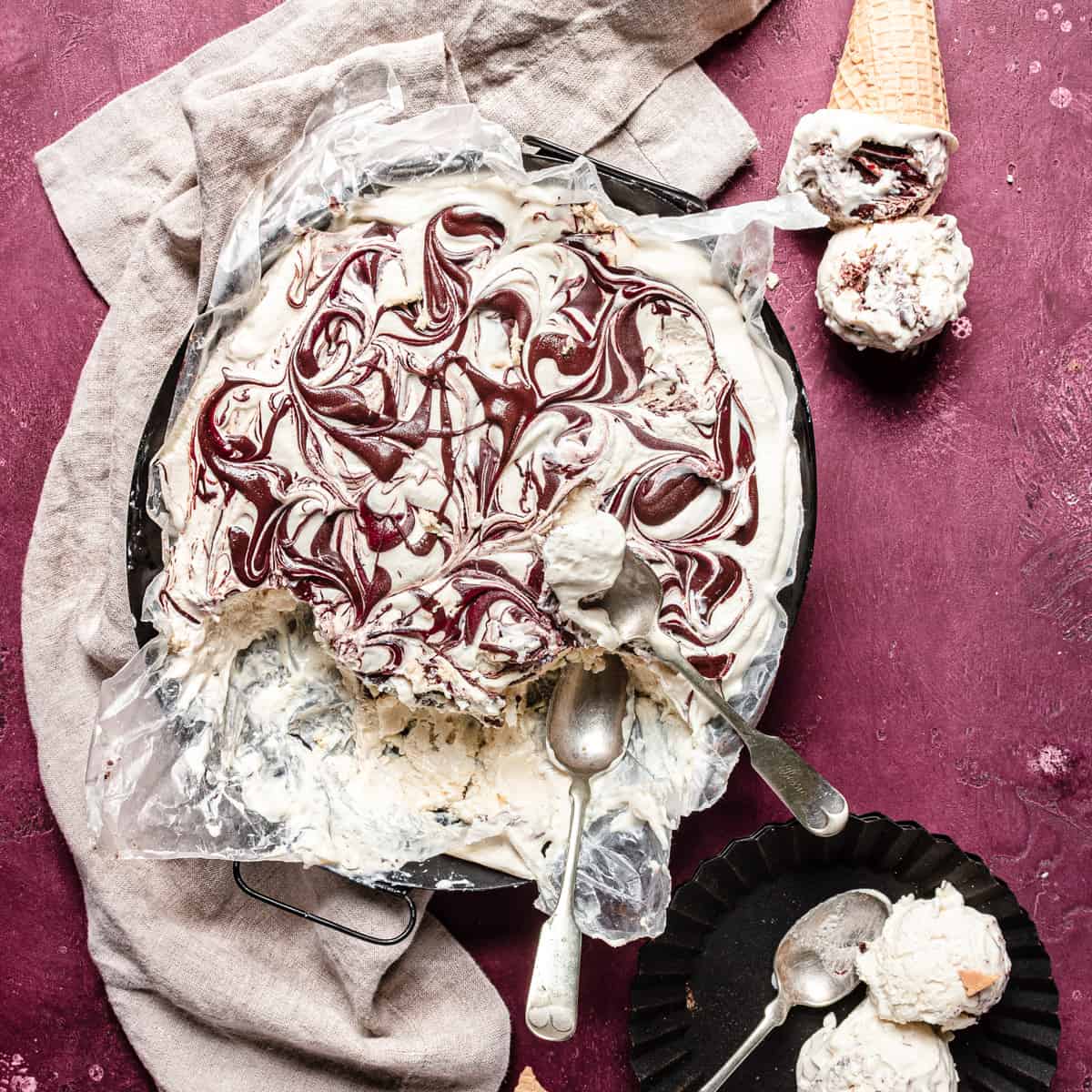 Tahini Chocolate Ice Cream