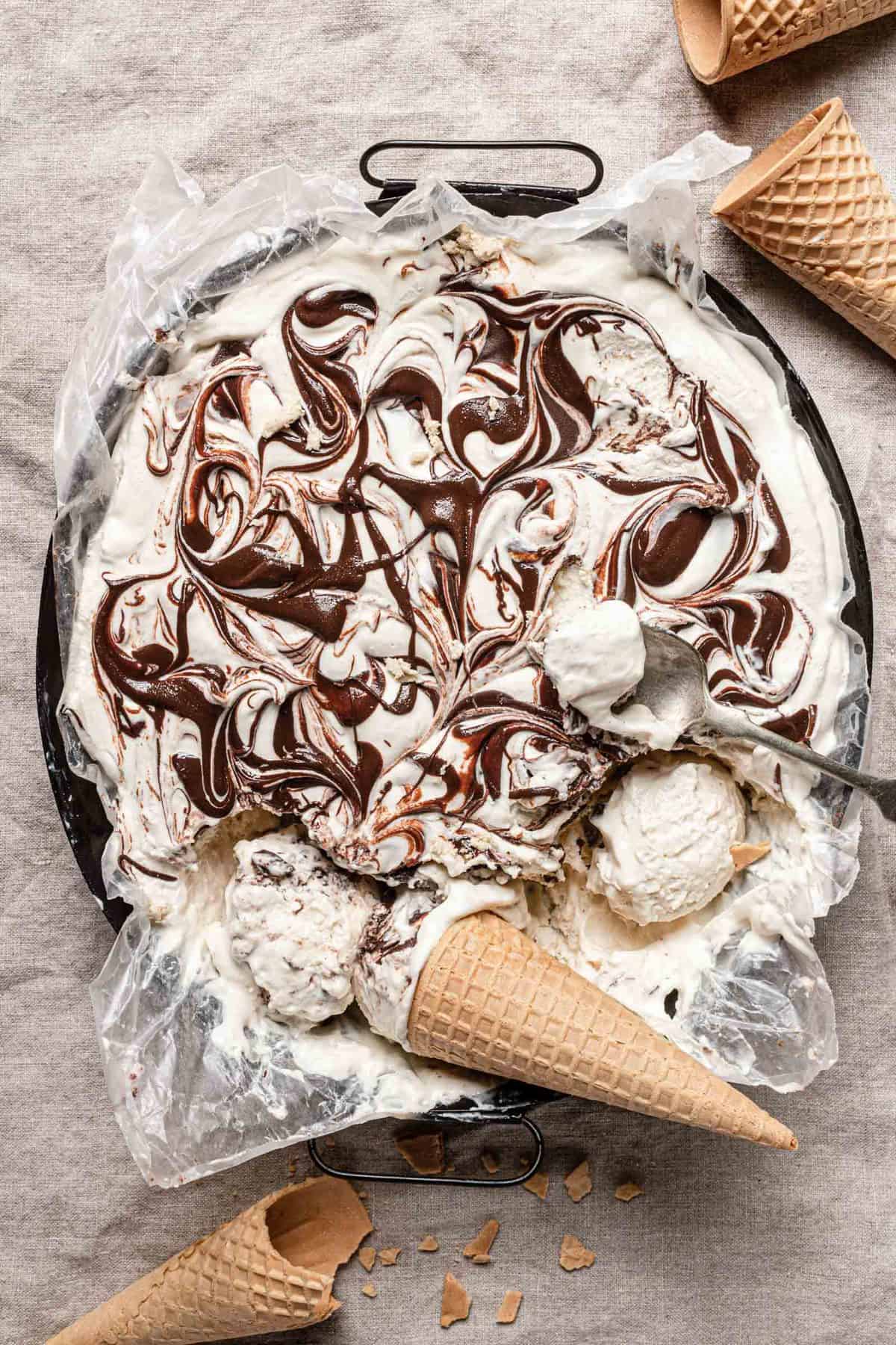 tahini chocolate ice cream 
