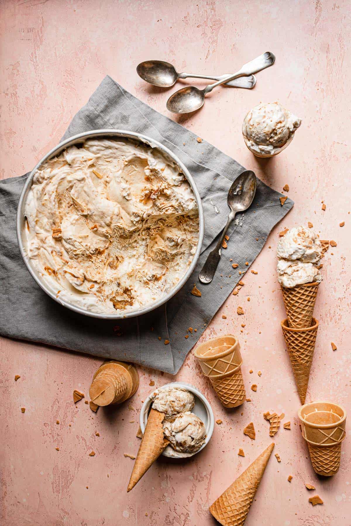 Banana cookie-butter ice-cream