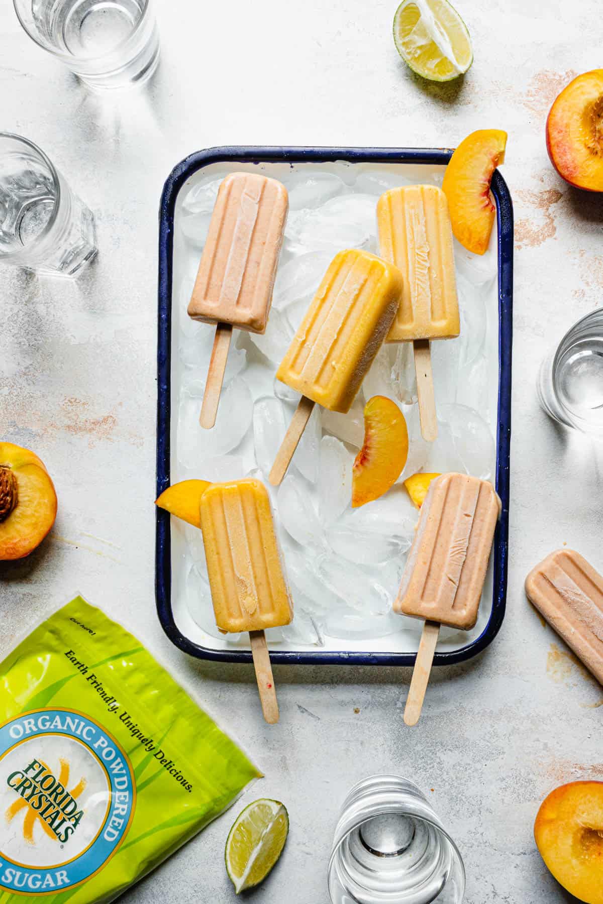 Peach popsicles recipe