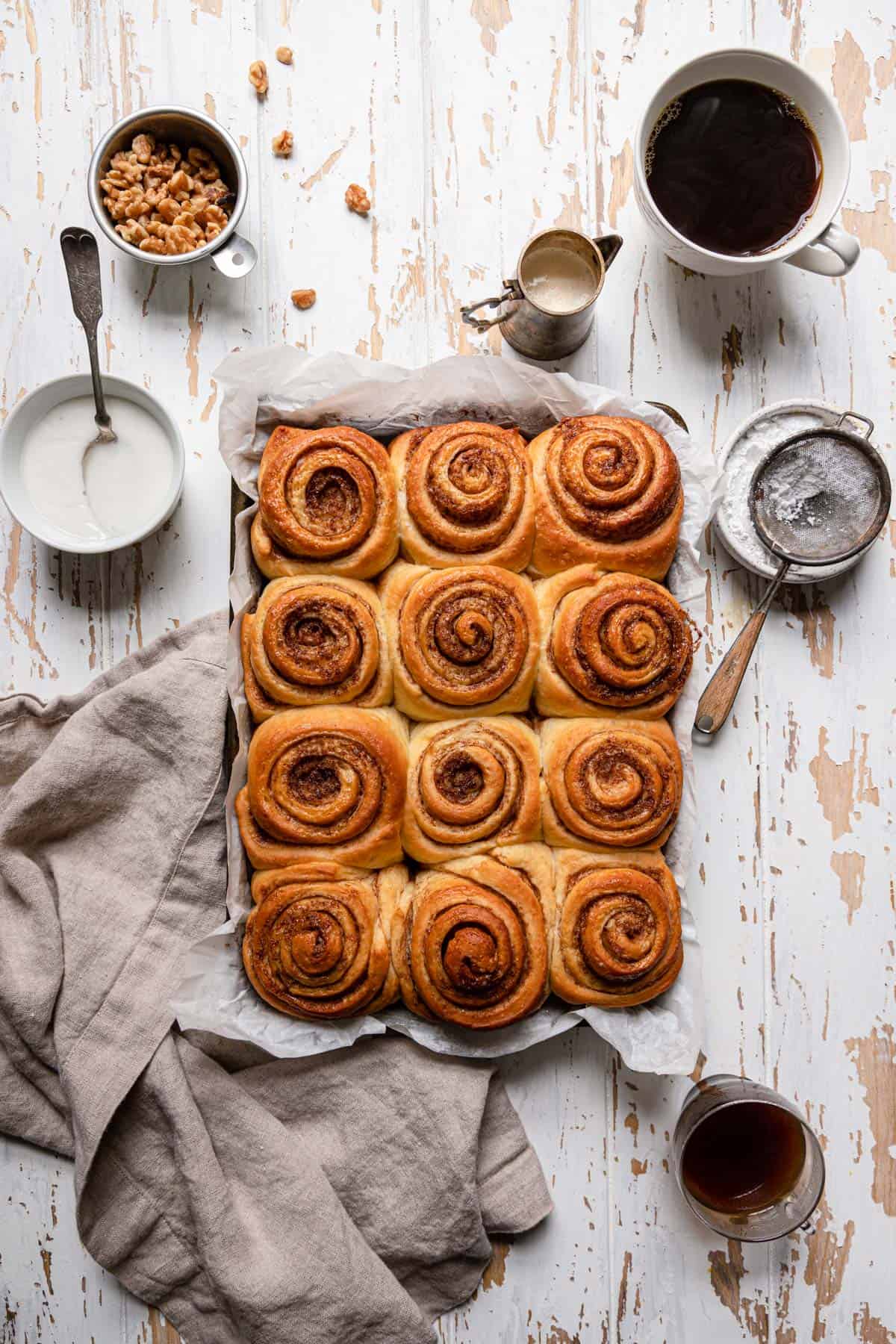 Cinnamon Rolls recipe from "the little beach street recipe" novel.