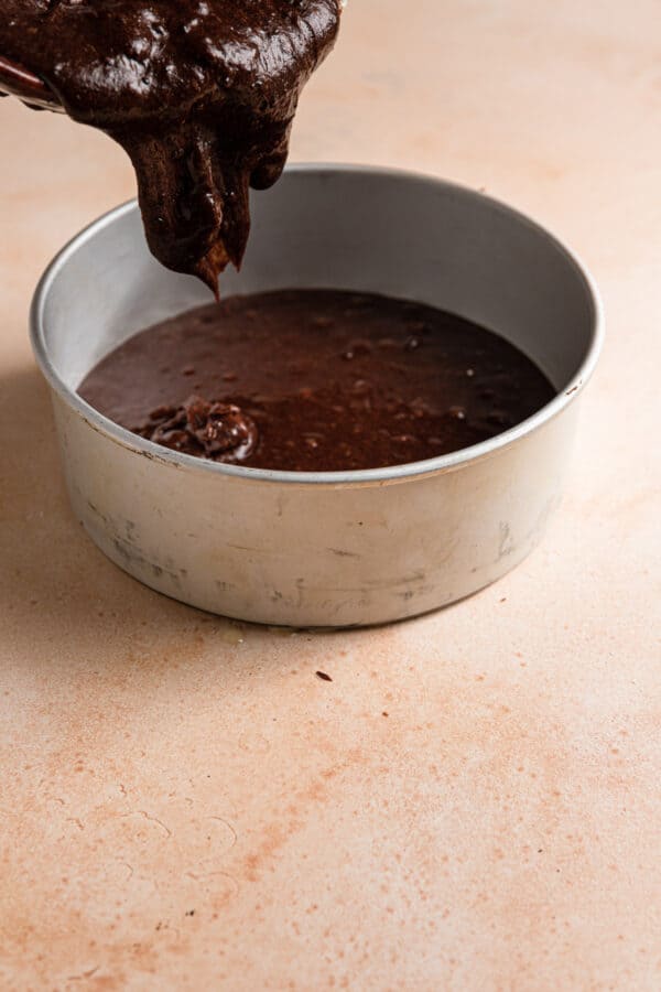 Chocolate orange cake a rich and indulging cake with ganache frosting.