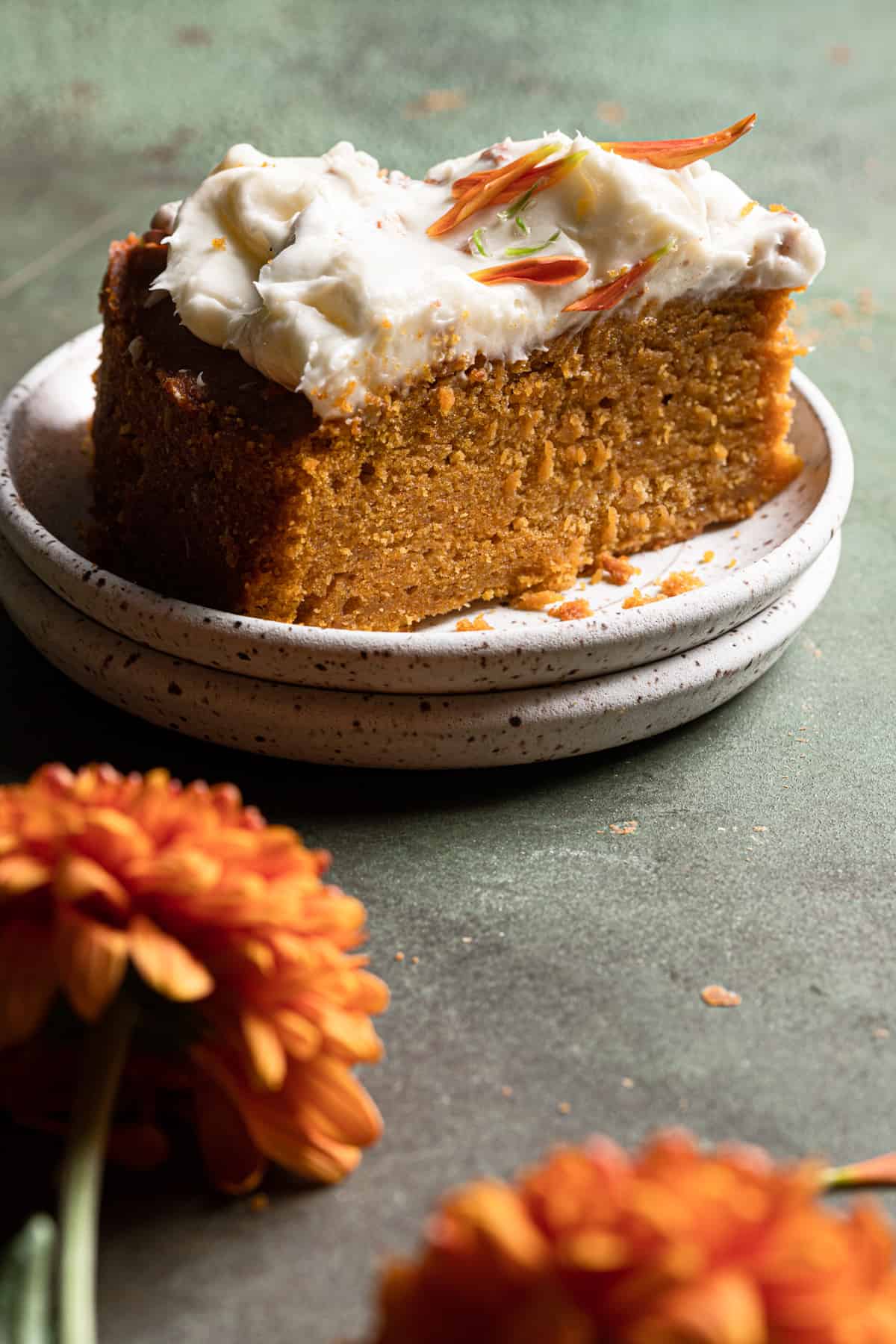 Pumpkin Cake with cream cheese frosting