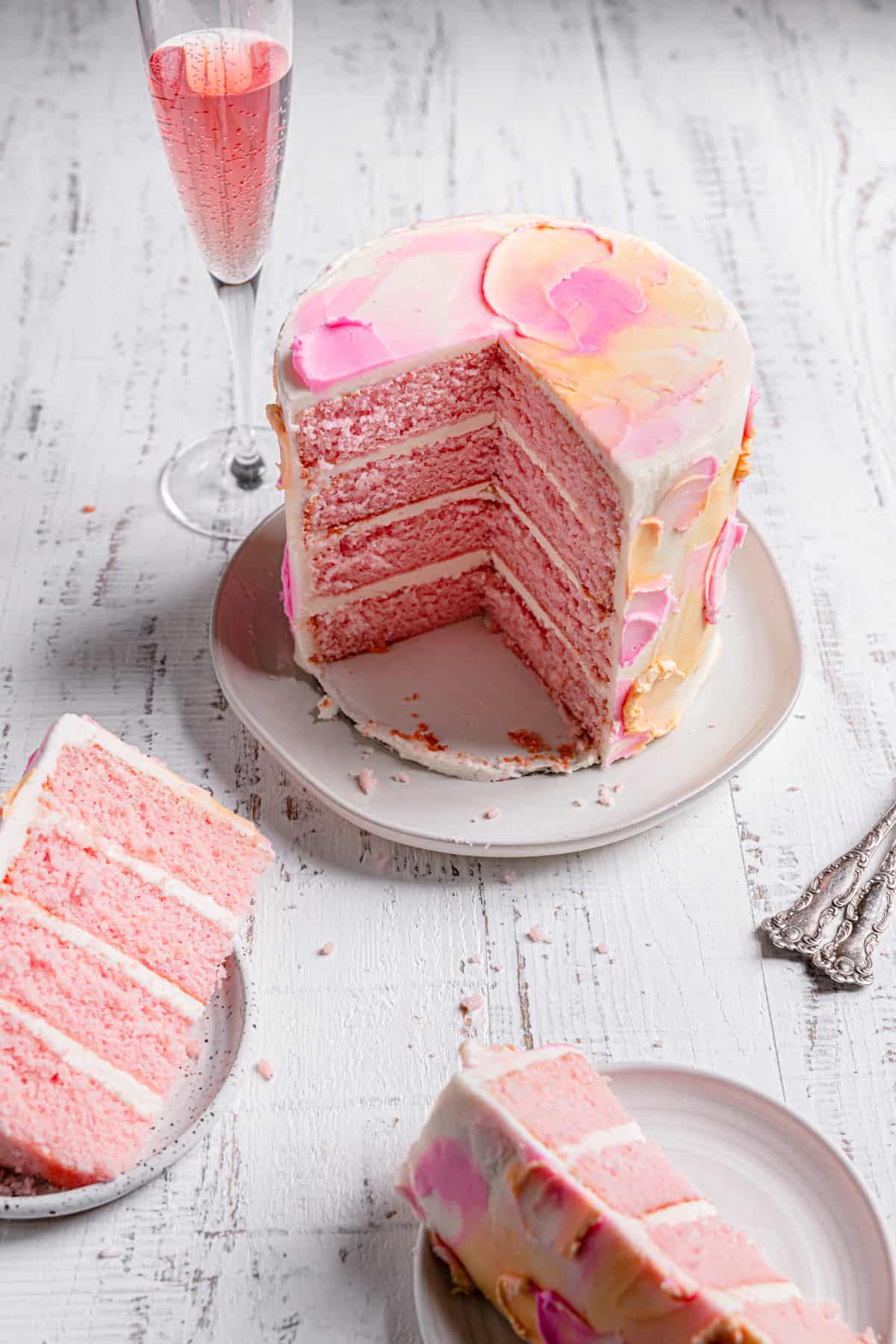 Pink Champagne Cake