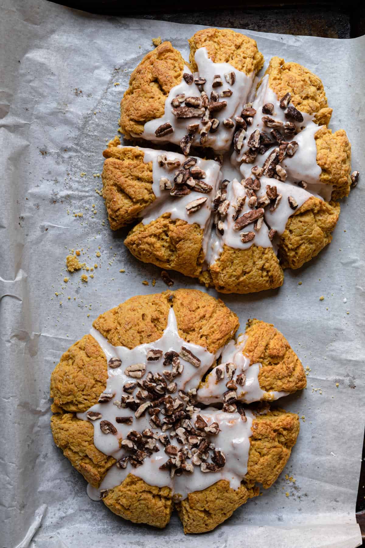 5 minutes pumpkin scones are soft, tender, and full of pumpkin fall ...