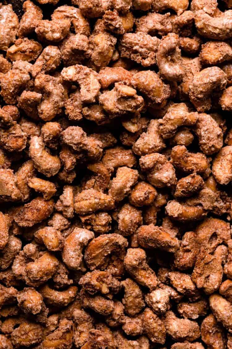 Candied Cashews Super fast and super easy recipe.