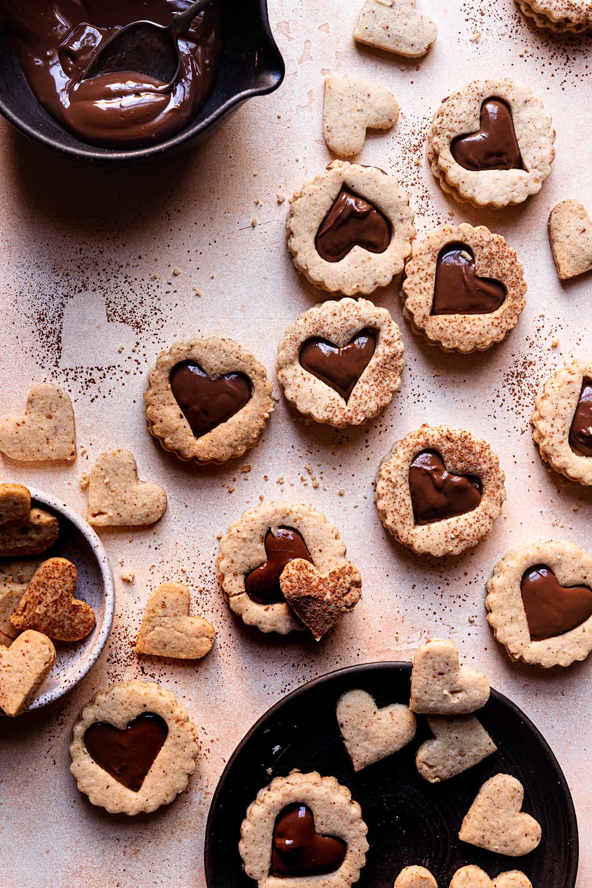 Hazelnut shortbread cookies