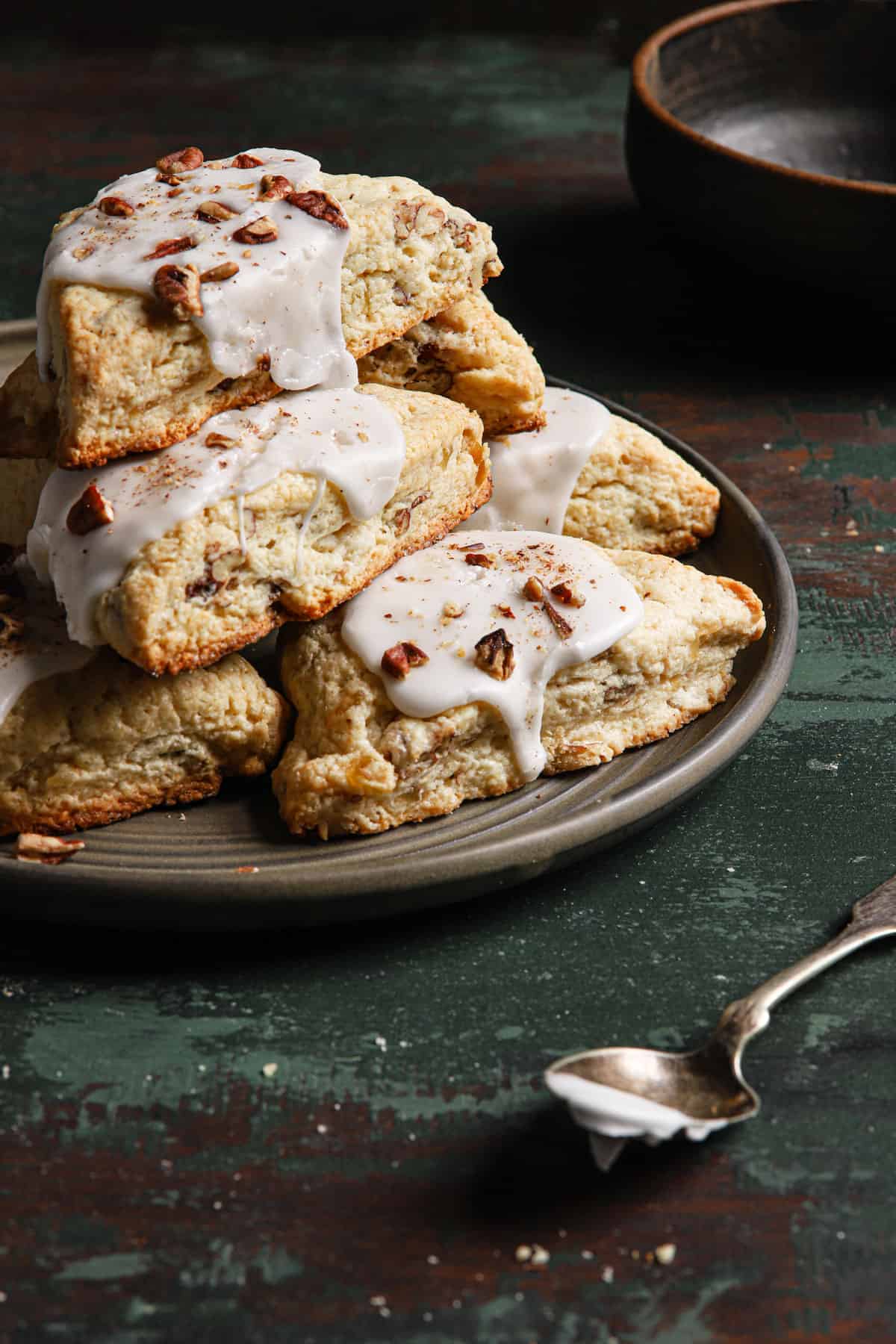 candied ginger pecan scones