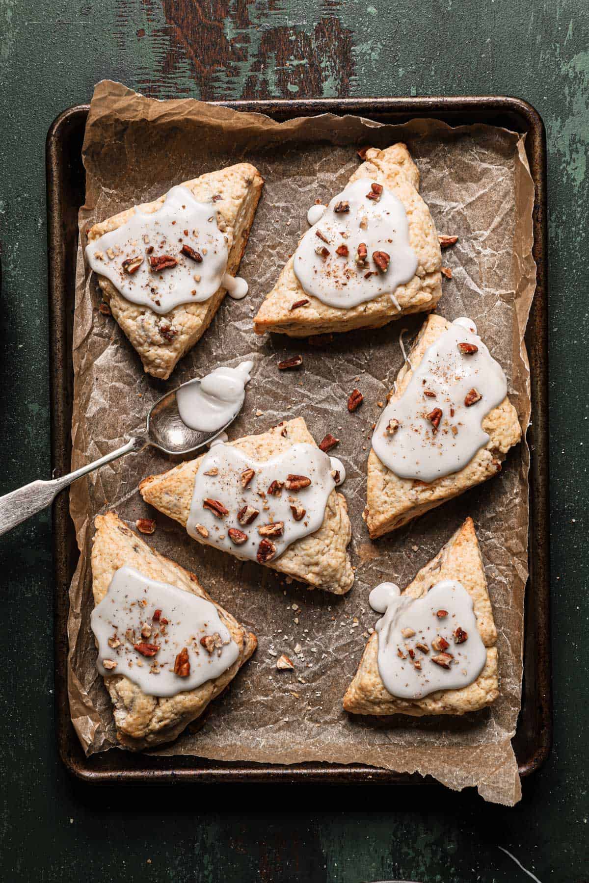 Candied ginger pecan scones recipe