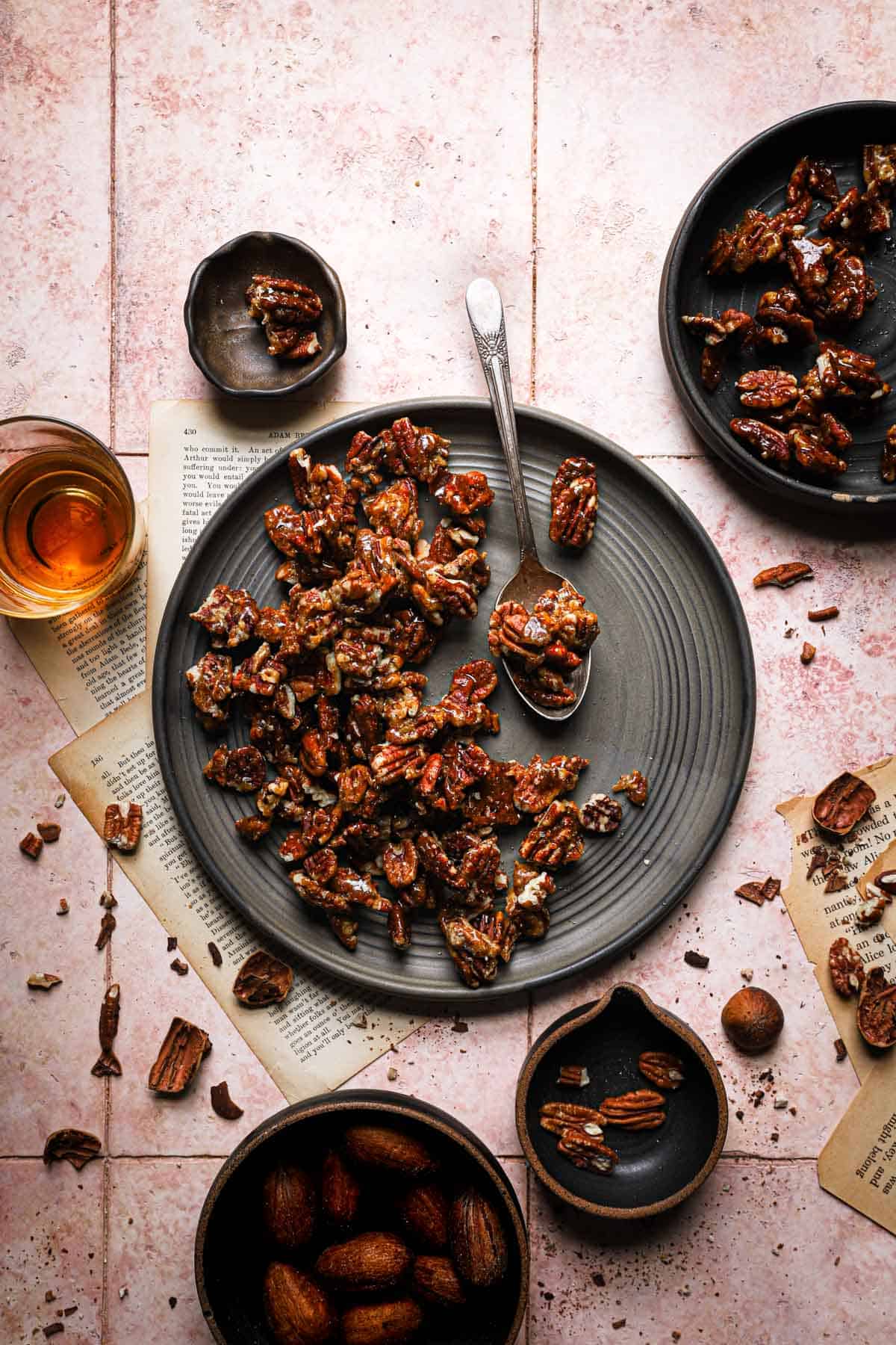 Candied pecans on stovetop recipe.