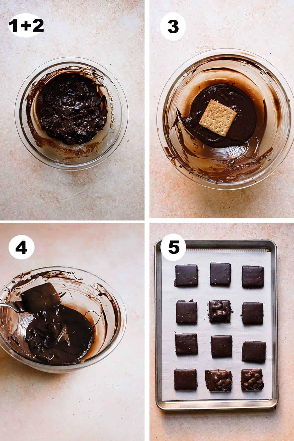 how to cover graham crackers with chocolate