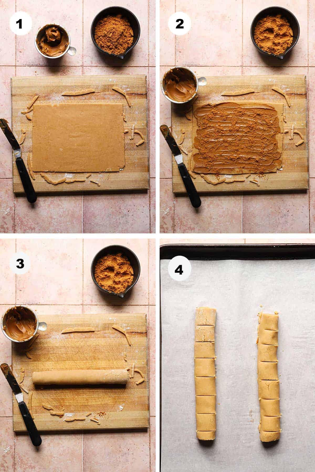 How to roll and shape cookie butter cookies